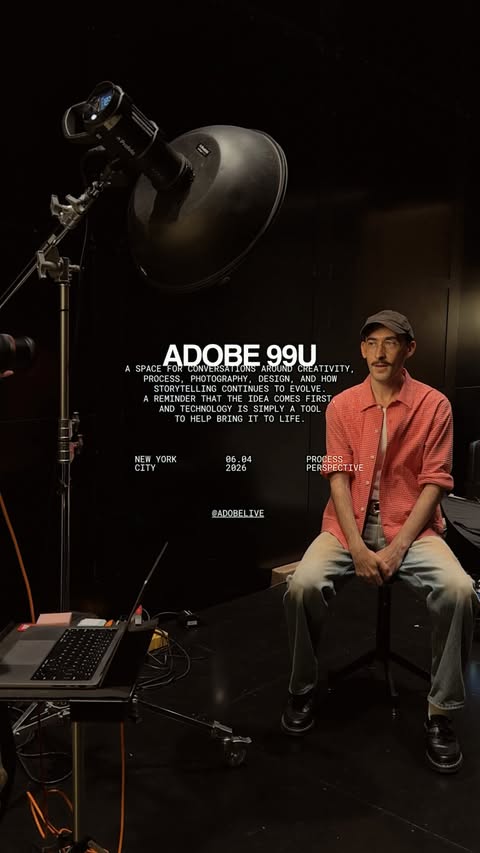 Instagram post by an influencer for Adobe Live Community. Caption reads: This week at Adobe 99U 🎨✨ Being in New York City....