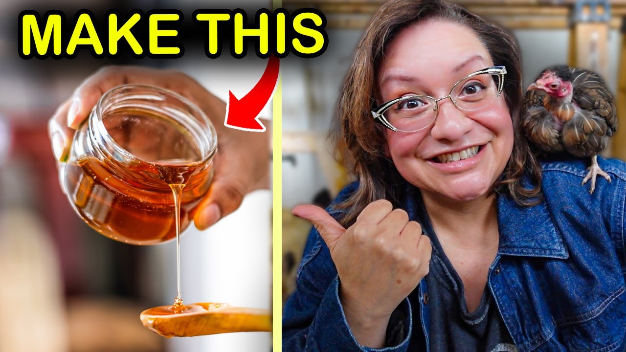 YouTube post by @WelcometoChickenlandia for Grubbly Farms. Caption reads: Home Remedy Keeps Chickens Healthy & Helps if....