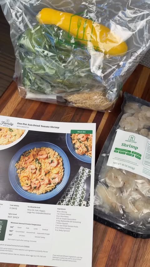 Instagram post by @cookinginthemidwest for Home Chef. Caption reads: #ad This week I let Home Chef take care of the....