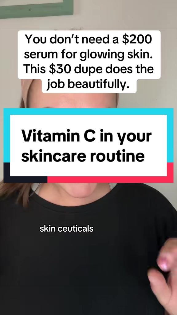 TikTok post by @wessie7582 for Maelove. Caption reads: @Maelove Skincare #skincare #vitaminc #dupe [...].