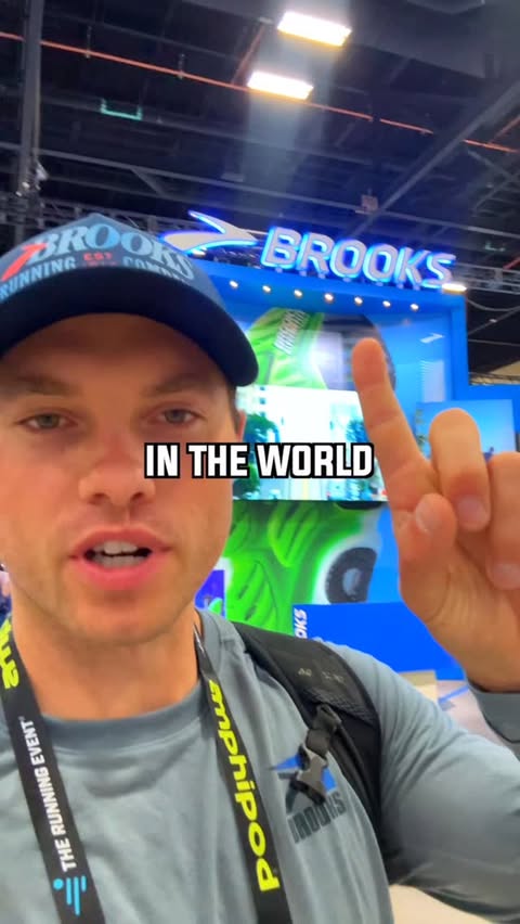 Instagram post by an influencer for Brooks Running. Caption reads: [...] hit The Running Event with @brooksrunning in....