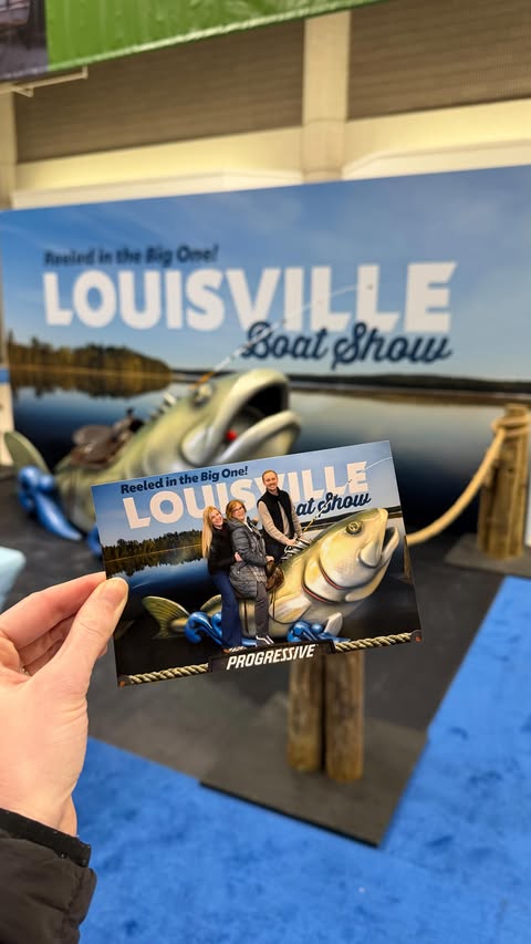 Instagram post by @datelistlou for Discover Boating. Caption reads: The 2026 Discover Boating Louisville Boat, RV, &....