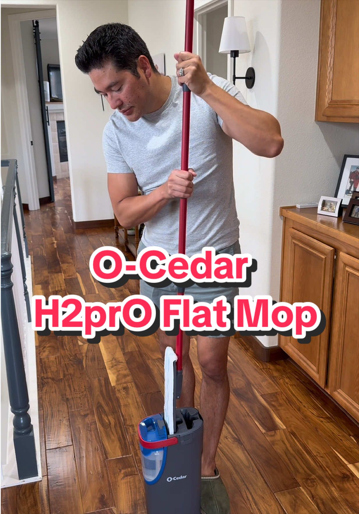 TikTok post by @athomewithbryan for O-Cedar. Caption reads: #OCedarPartner A little spring cleaning with my....