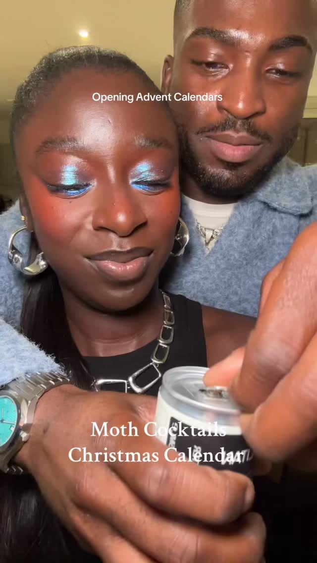 Instagram post by @versarxhie for MOTH Drinks. Caption reads: tipsy countdown to christmas 🍸

#adventcalendar....