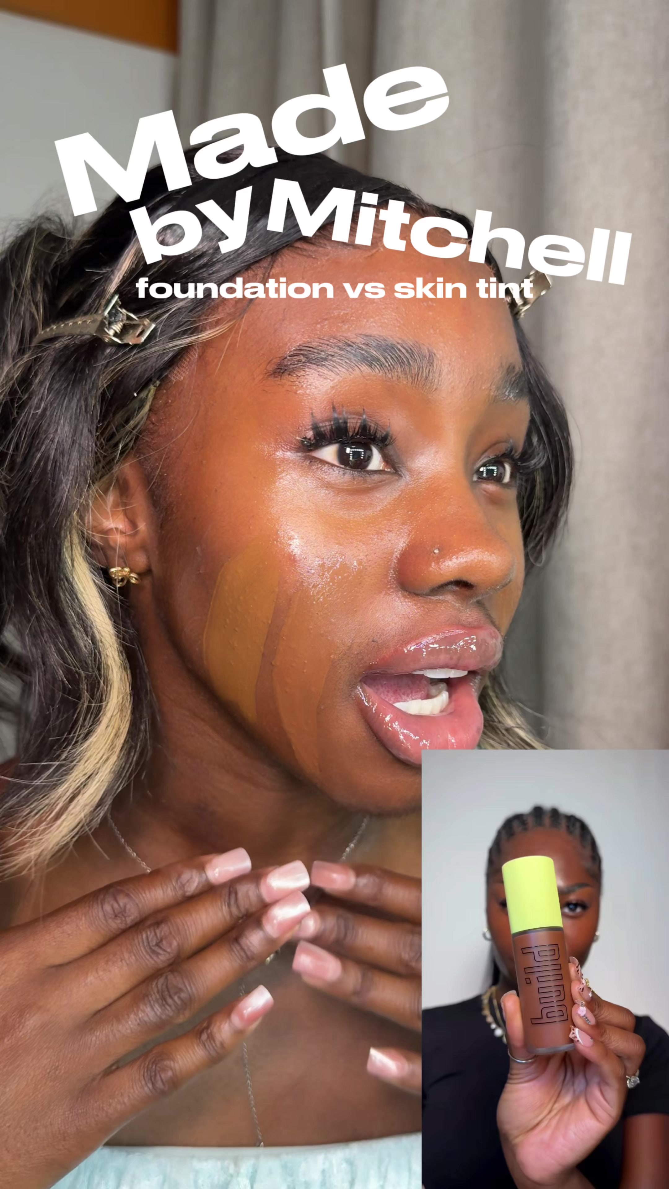 TikTok post by @amariah.lawal for MADE BY MITCHELL. Caption reads: testing the @🇬🇧MADEBYMITCHELL🇬🇧 Build....