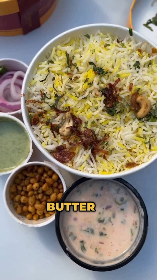 Instagram post by @jankignawali for Biryani By Kilo. Caption reads: [...] Chicken Biryani, now available at....