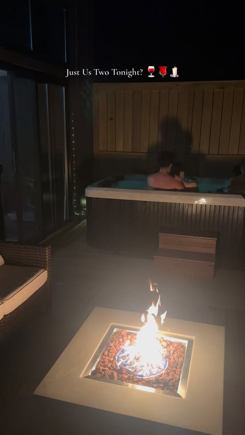 Instagram post by an influencer for Hinata Retreat. Caption reads: [...] 🌌✨ Just us two tonight? @hinataretreat 📍....