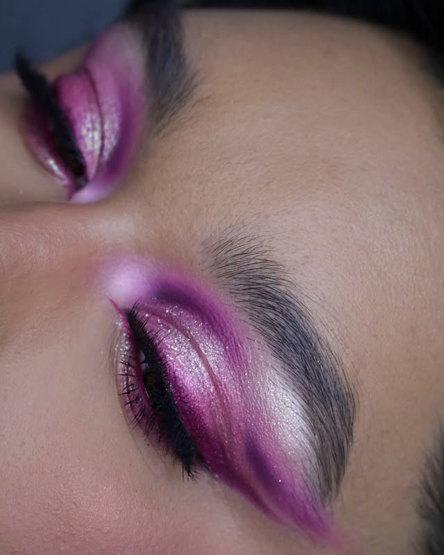 Instagram post by @tiarneynotaymue for Doll Beauty. Caption reads: [...] am-pm palette @__dollbeauty_ lashes....