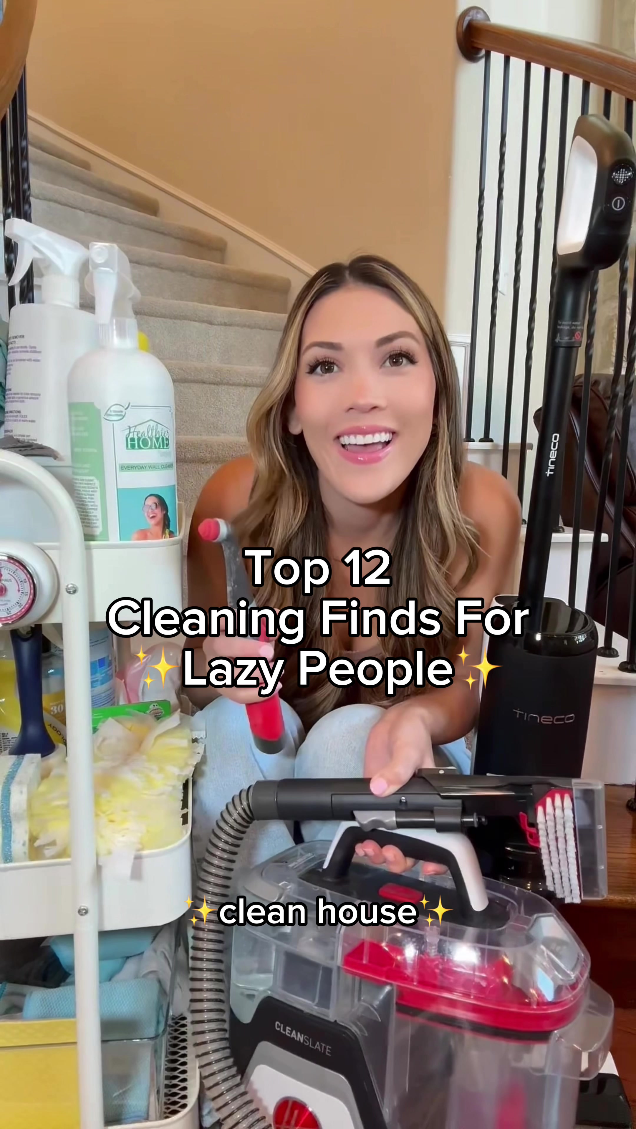 TikTok post by @maizimmy for Swiffer. Caption reads: Linkable items linked via TikTok shop and more in....