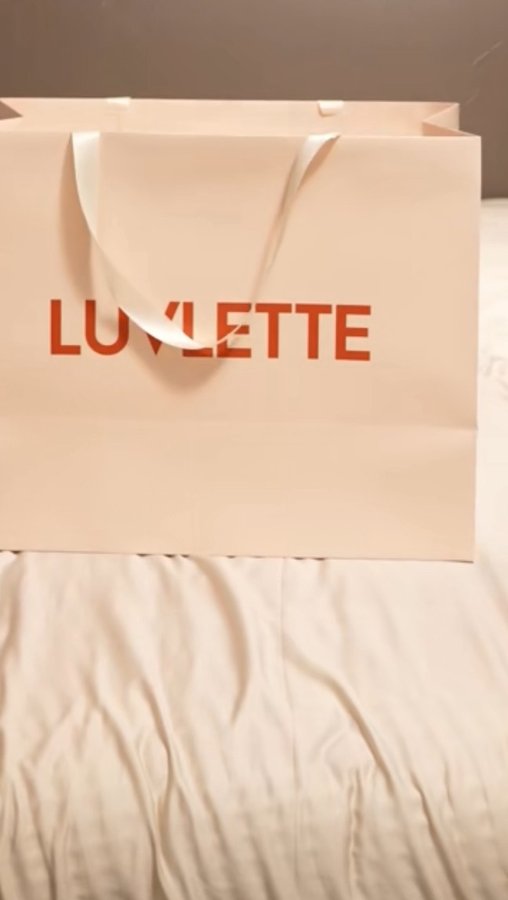 Instagram post by @francesco_nathaly for LUVLETTE. Caption reads: In love with pink outfits 💕
Thank you @luvlette....