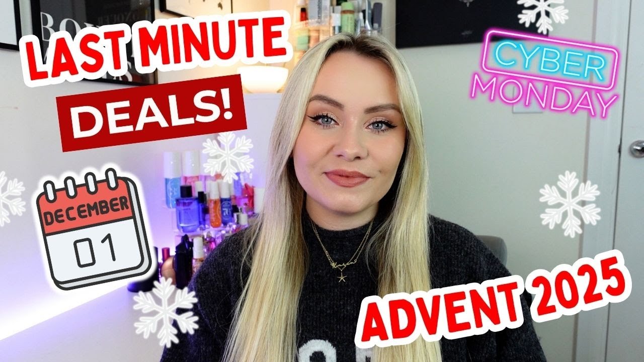 YouTube post by @MissBoux for PayPal Honey. Caption reads: LAST MINUTE BEAUTY ADVENT CALENDAR SHOPPING! 🛍️....
