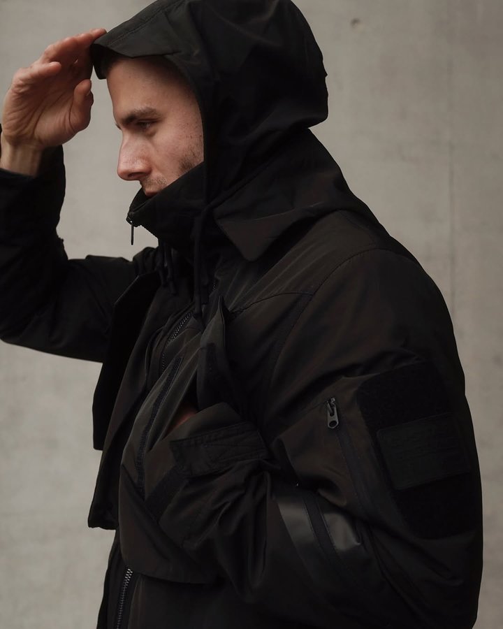 Instagram post by @lukasgold for G-Star RAW. Caption reads: ad| send me a black jacket with 30 pockets and I’m....