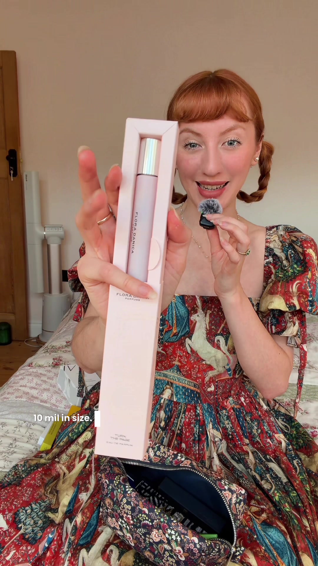 TikTok post by @beckiibeckii for Liberty London. Caption reads: over £400 of perfume… the newest scent kit from....