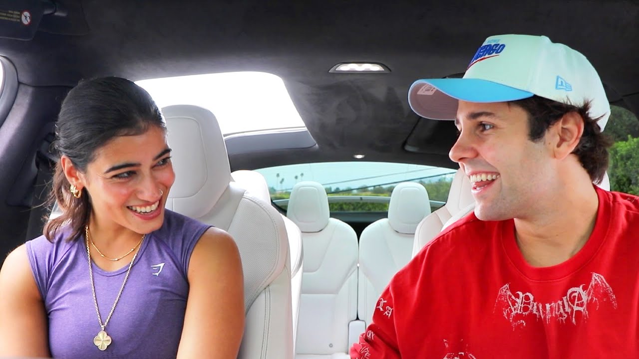 YouTube post by @DavidDobrik for Gopuff. Caption reads: ARE WE DATING?.