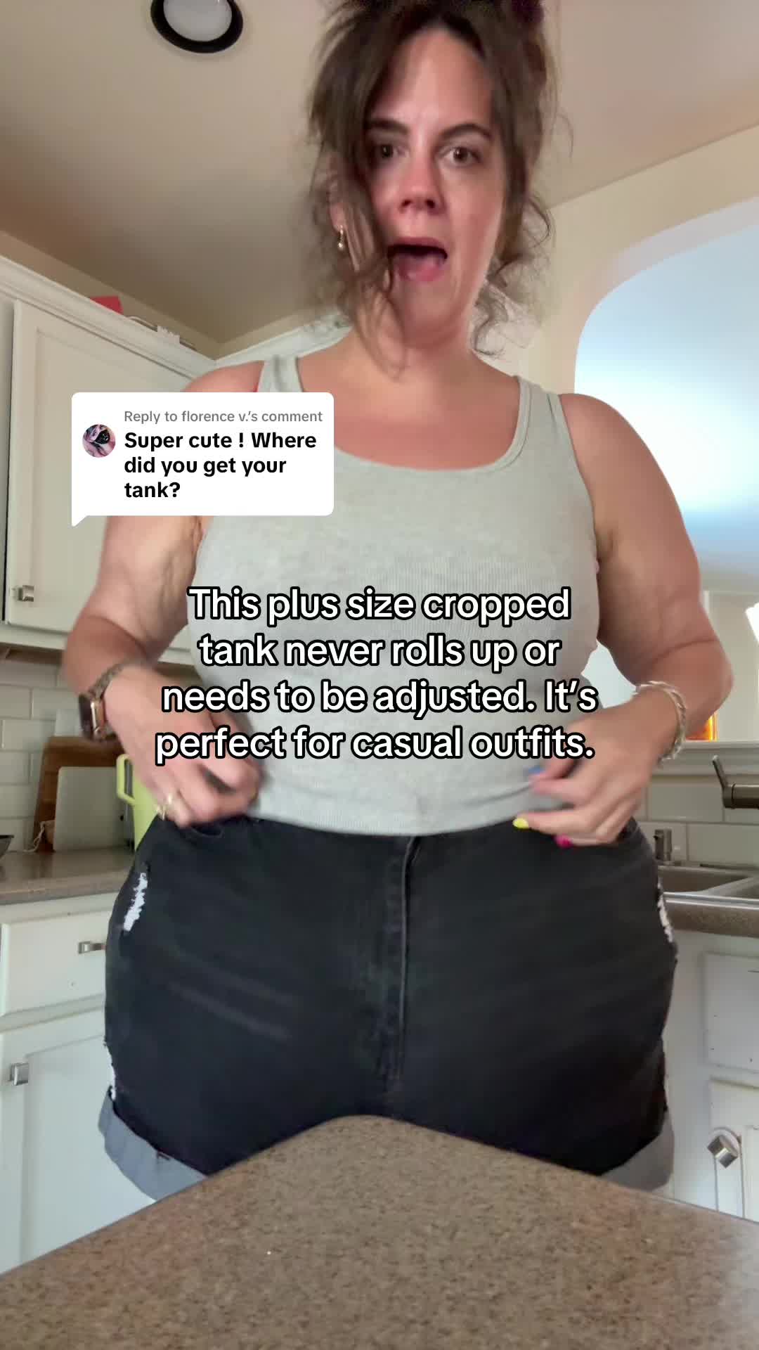 TikTok post by @itslindss for Alexander Jane. Caption reads: Replying to @florence v. These tanks are by....