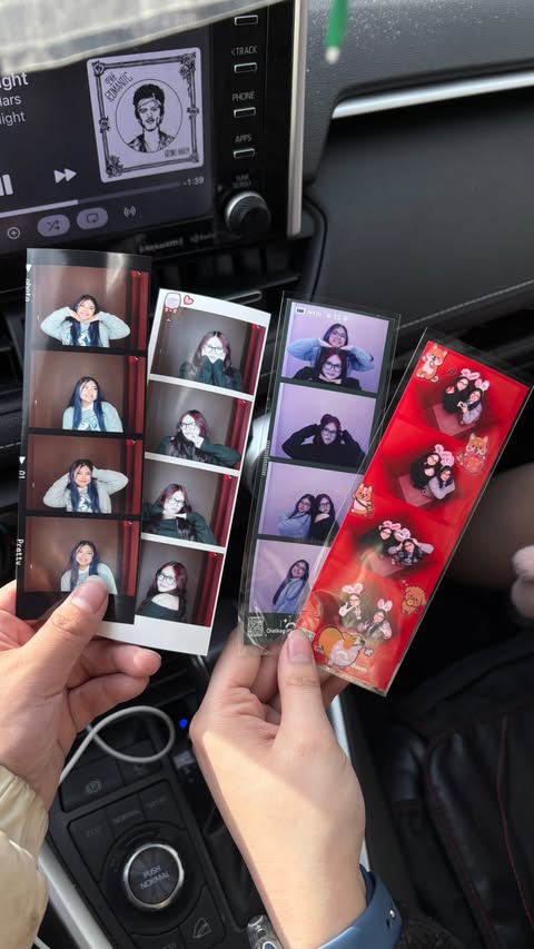 Instagram post by @yegblogs for Narcity. Caption reads: photobooths on whyte ave📸🎞️ you all know i’m a....