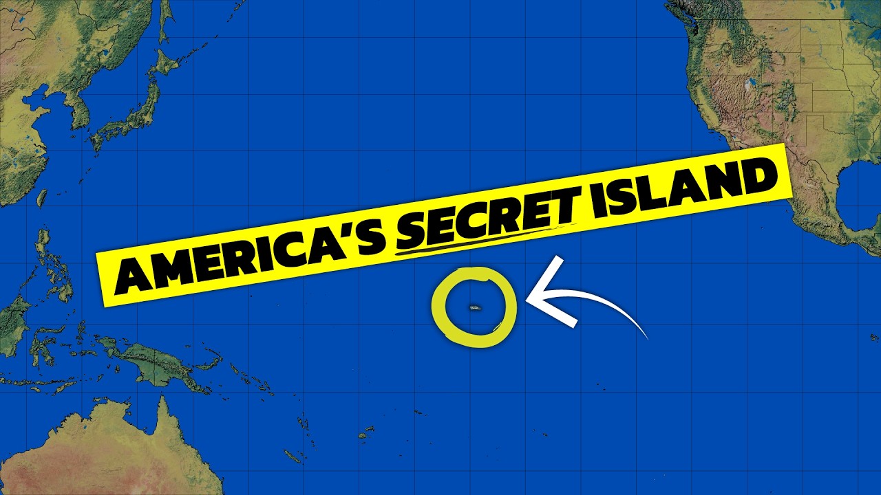 YouTube post by @GeographyByGeoff for Envato. Caption reads: Why America Owns An Island No One Can Go To.