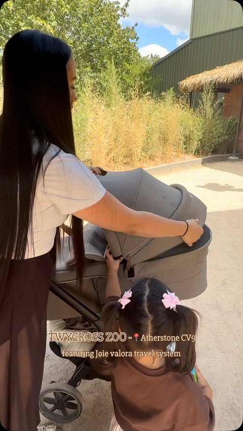 Instagram post by @thecatalanosiblings for Joie Baby Gear. Caption reads: The Joie Signature Valora combines comfort and....