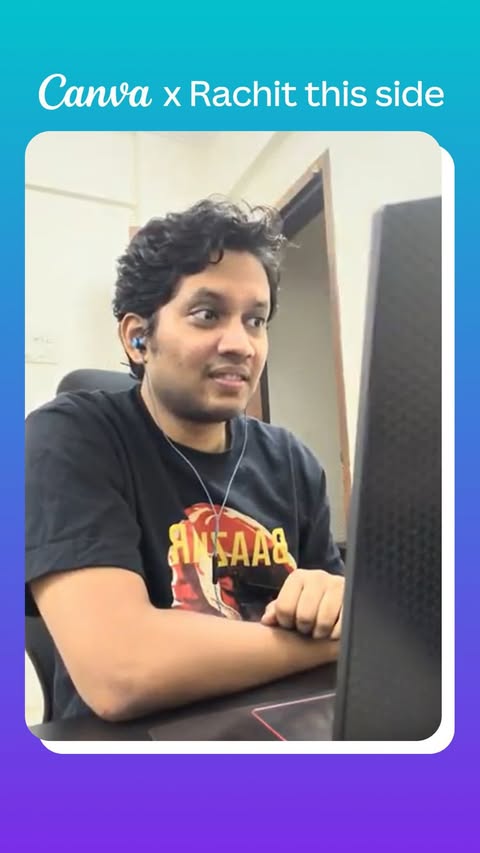 Instagram post by @adityacomedy for Canva. Caption reads: [...] sets tight deadline for new joinee. #ad....