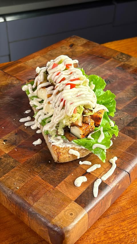 Instagram post by @crafians for AGARO Lifestyle. Caption reads: THIS IS MAG SANDWICH ❤️🥪 
In-house Ciabatta....