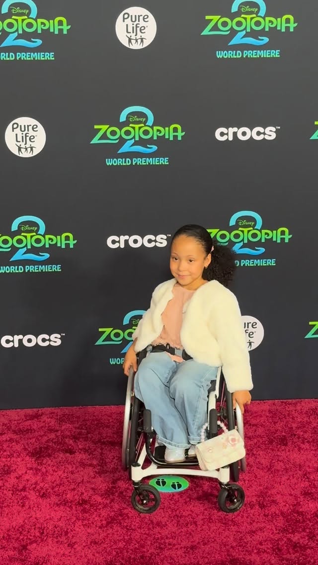 Instagram post by @cesilycollette for Good Morning America. Caption reads: Wicked’s Young Nessarose @cesilycollette poses on....