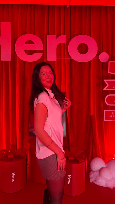 Instagram post by @_mollyfaye for Hero Cosmetics. Caption reads: Lil split screen moment haiiii

Quick grwm for the....