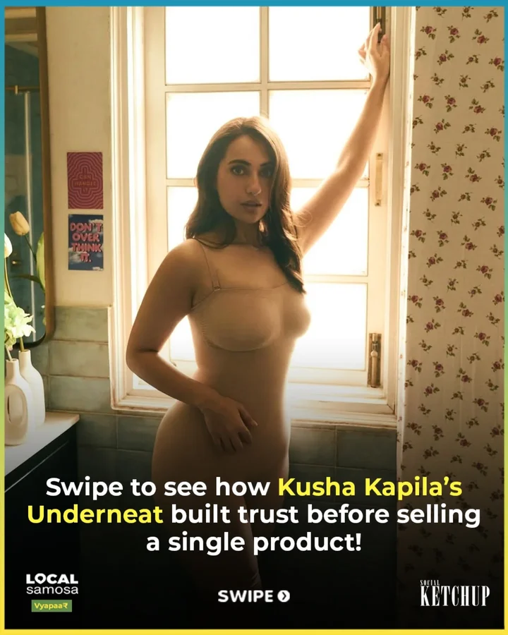 Instagram post by @socialketchup for Social Samosa. Caption reads: What if we told you that @kushakapila had already....