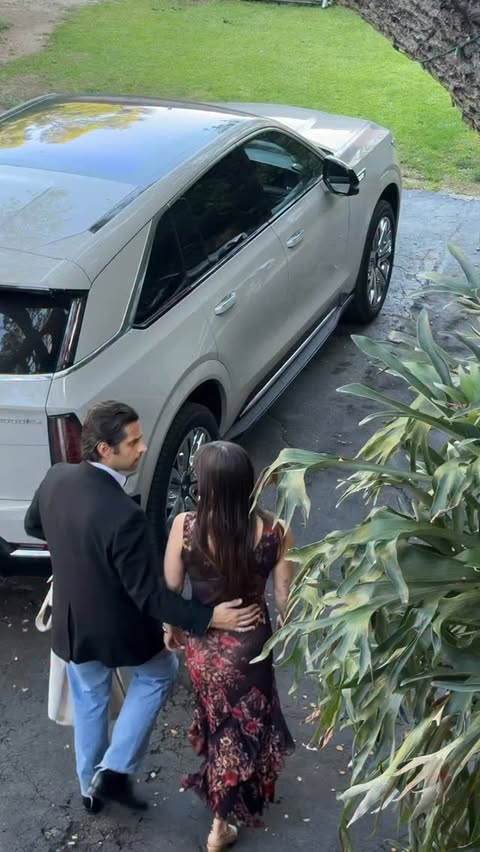 Instagram post by @piabaroncini for Cadillac. Caption reads: Serious date night vibes in our @cadillac ESCALADE....