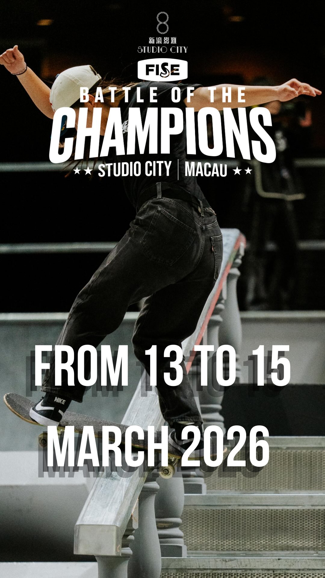 Instagram post by @hurricane_parks for Rakuten. Caption reads: SKATERS SAVE THE DATE ! 🛹🗓️

FISE Battle of the....