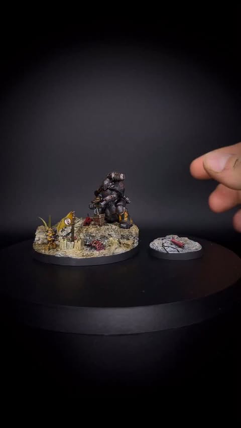 Instagram post by @boshca250 for AK-Interactive. Caption reads: [...] 🔄 ? Both ☺️ . Created using....