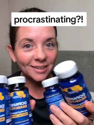 TikTok post by @jamiemurphy11 for Natural Stacks. Caption reads: @Natural Stacks #dopamine #procrastination [...].