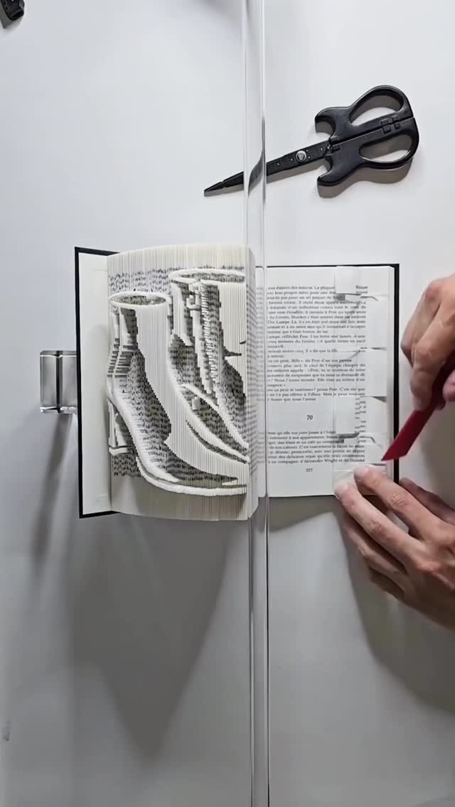 Instagram post by @book_master_official for Russell & Bromley. Caption reads: The new Halton Ankle Boot, recreated by artist....