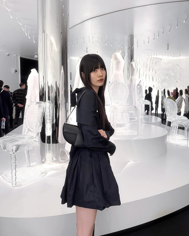 Instagram post by @okudaayu for PATOU. Caption reads: ⁡
@lvmh #LVMH
⁡
⁡
👗 @patou
📸 @victormarvillet.