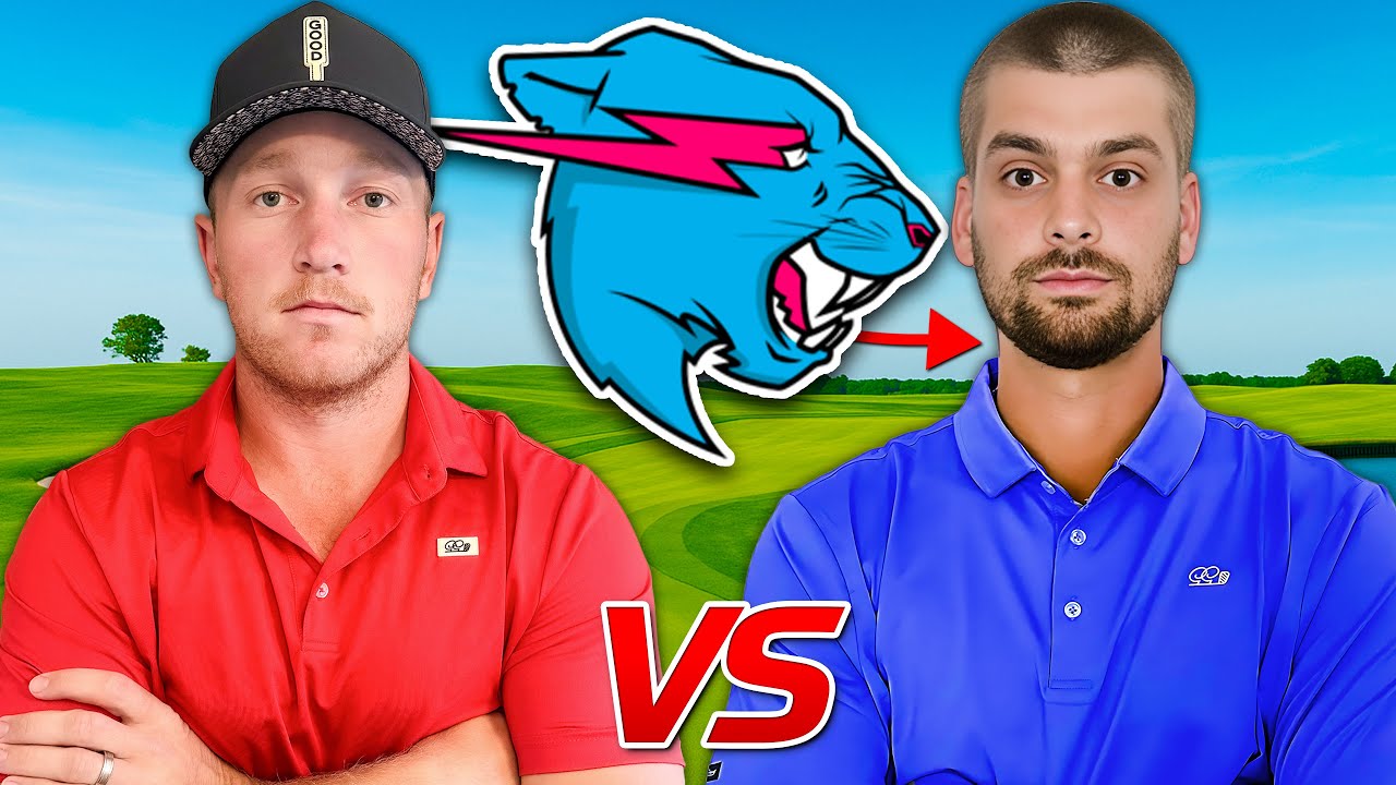 YouTube post by @braddalkegolf for Good Good Golf. Caption reads: I Gave MrBeast’s Chandler 18 Mulligans to Beat Me.