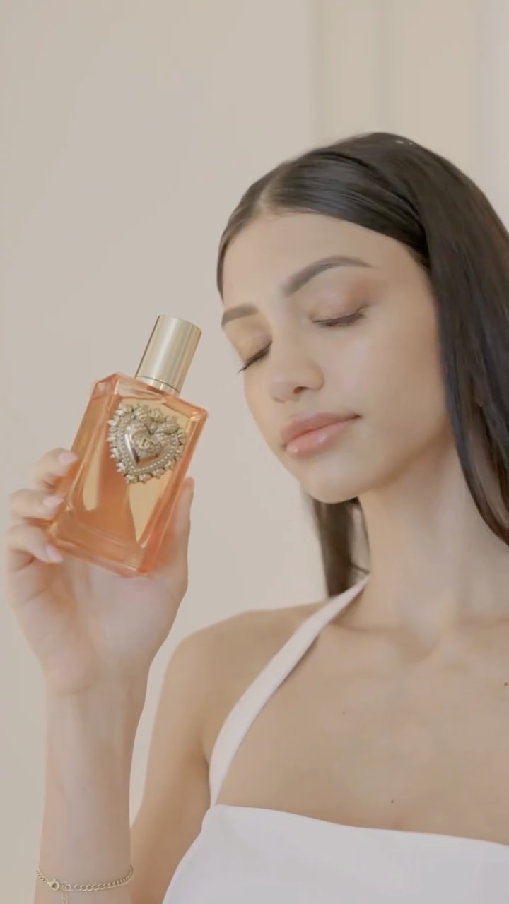 Instagram post by @alannapanday for Dolce&Gabbana. Caption reads: Soft, alluring, and deeply devoted 🤍....