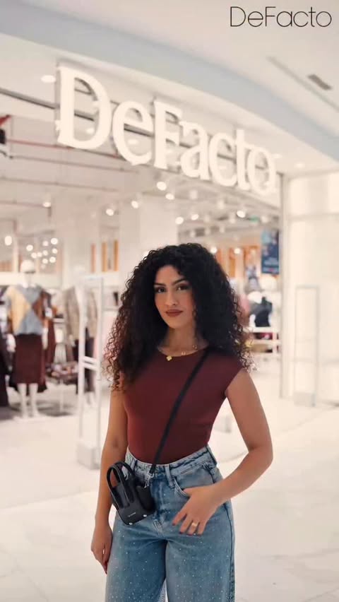 Instagram post by @chadia.arsalan for DeFacto. Caption reads: It’s White Friday at @defacto_maroc ! 🤍 Shop your....
