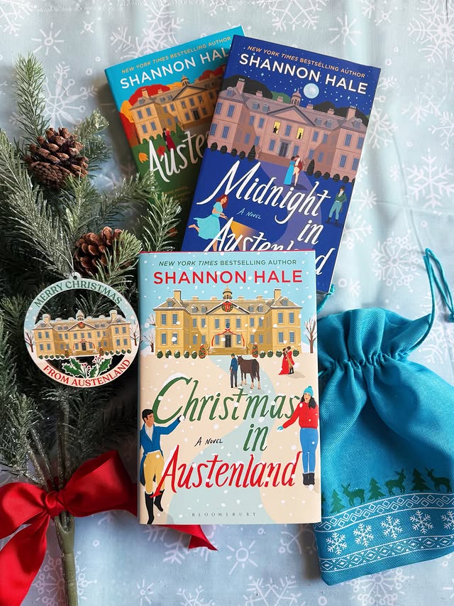 Instagram post by @aneedleinmybookstack for Bloomsbury Publishing. Caption reads: [...] Hale 𝘈𝘶𝘴𝘵𝘦𝘯𝘭𝘢𝘯𝘥 #3 Bloomsbury....