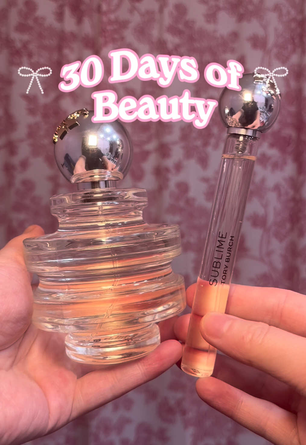 TikTok post by @stephxnew for Her Campus. Caption reads: [...] #toryburchsublime @TORY BURCH @hercampus....