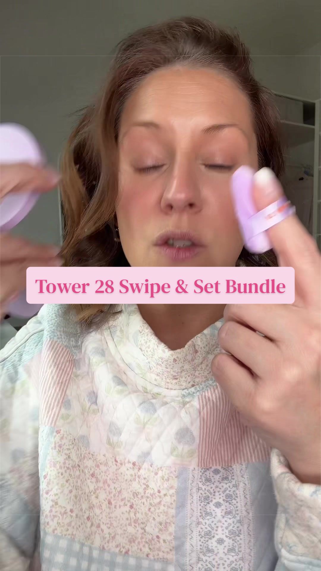 TikTok post by @itsabbyak for Tower 28 Beauty. Caption reads: @Tower 28 Beauty #tower28 [...].