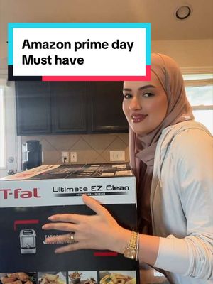 TikTok post by @norahalenezi for T-fal USA. Caption reads: The fryer you need ….#tfal #fryer #amazonprime....