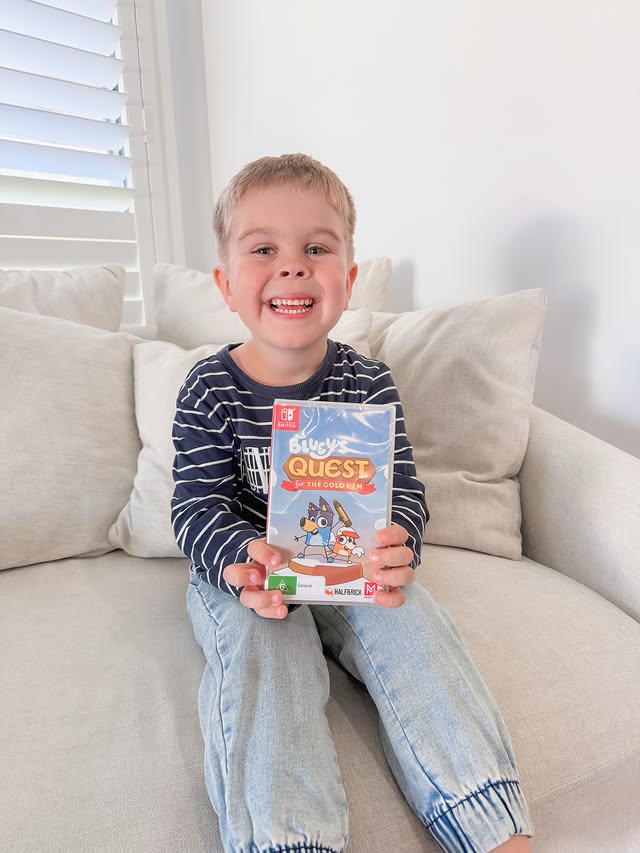 Instagram post by @the_banksfam for BIG W. Caption reads: [...] Bluey fans over here are very happy!....