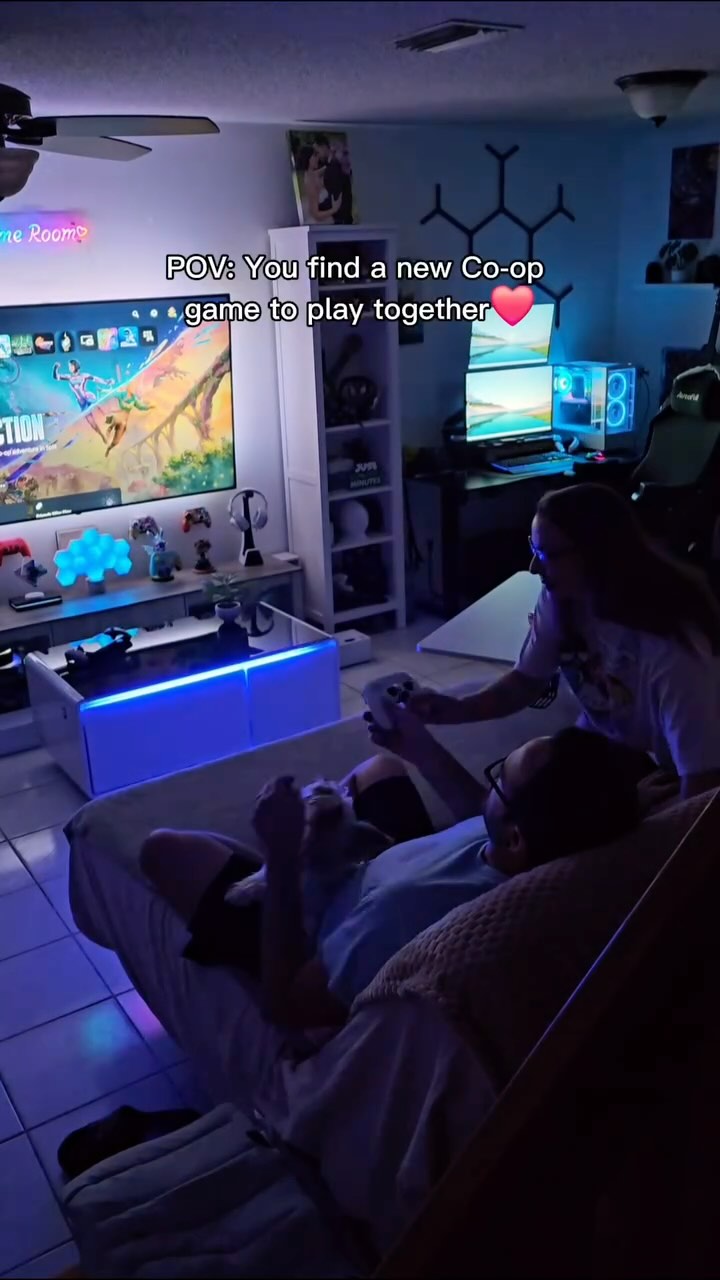 Instagram post by @mermaid_skillz for Govee. Caption reads: 🎮The best nights! Who else is having fun with....
