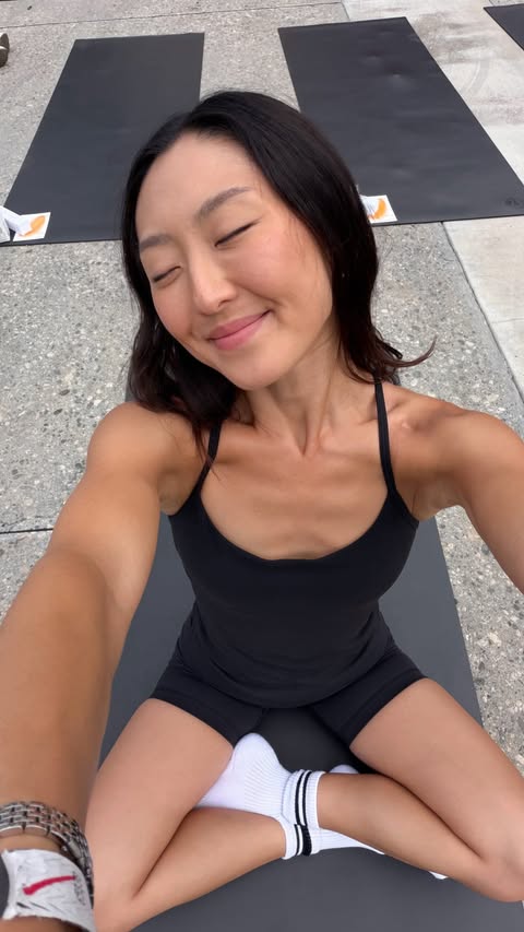Instagram post by @sophiachang for lululemon. Caption reads: the perfect morning with @lululemon for their....