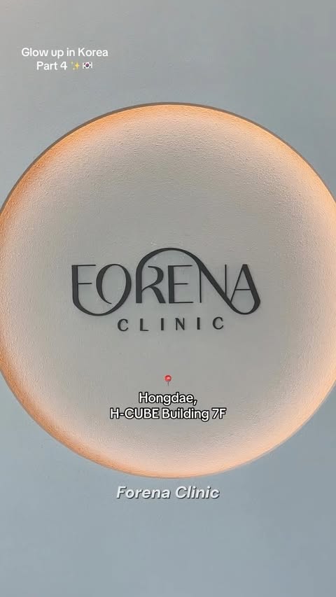 Instagram post by @forenaclinic_global for Forena Clinic. Caption reads: [...] laser + Cryo Calming Care 🧖🏼‍♀️☝🏻....
