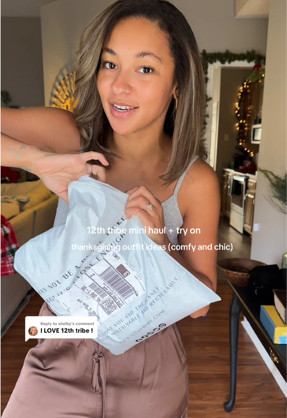 TikTok post by @jrdn_jns for 12th Tribe. Caption reads: Replying to @shelby @12TH TRIBE obsessed with....