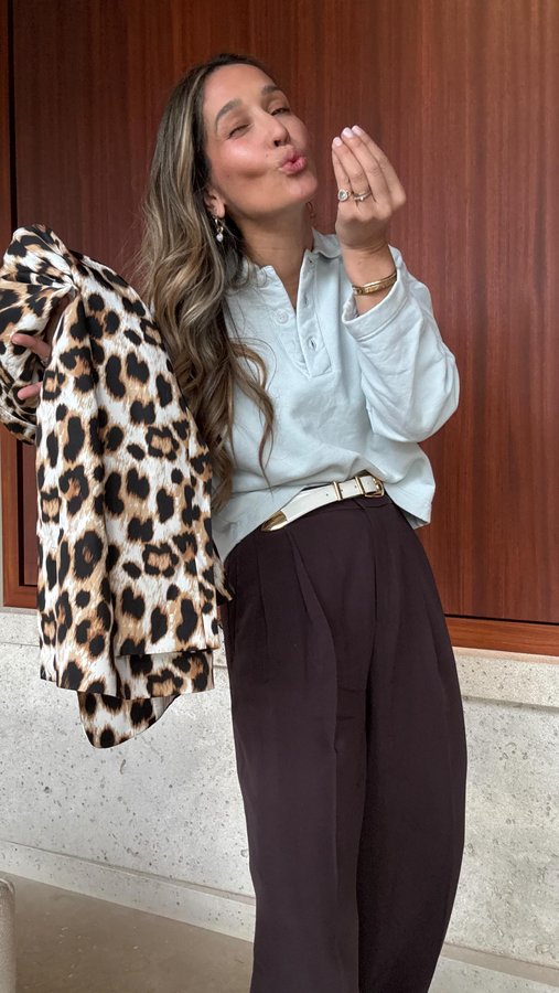 Instagram post by @tianykirilove for Munthe. Caption reads: 👀 advertentie POV: I went on a little shopping....