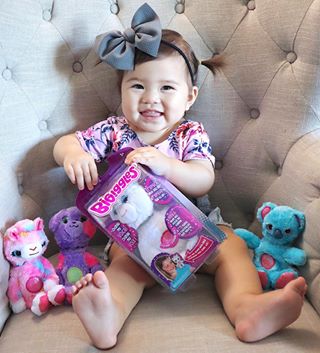 Instagram post by @helenaalyse for Stuffedanimals. Caption reads: We have some new friends at our house and Ellie is....