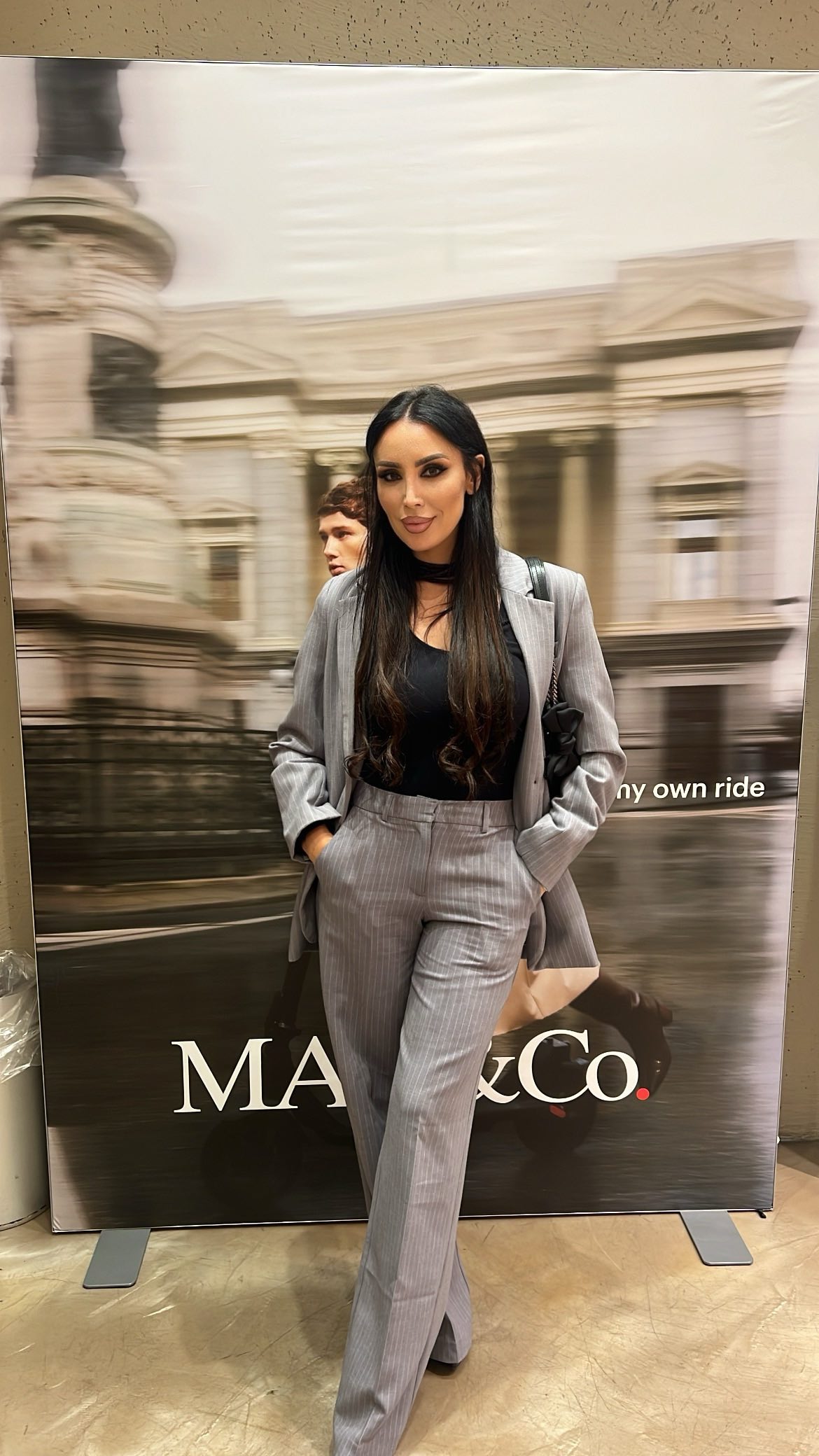 Instagram post by @arizona_valentina for MAX&Co.. Caption reads: @maxandco new collection 
#invitedby #maxandco....