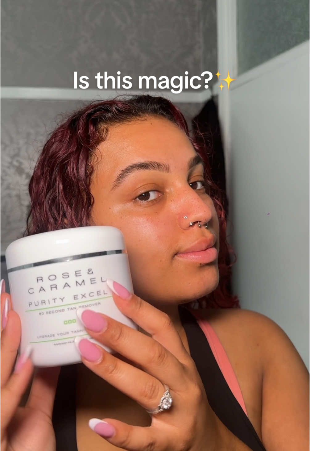 TikTok post by @keishalaurae for Rose & Caramel. Caption reads: [...] weekend  . . . . . . . @Rose & Caramel....