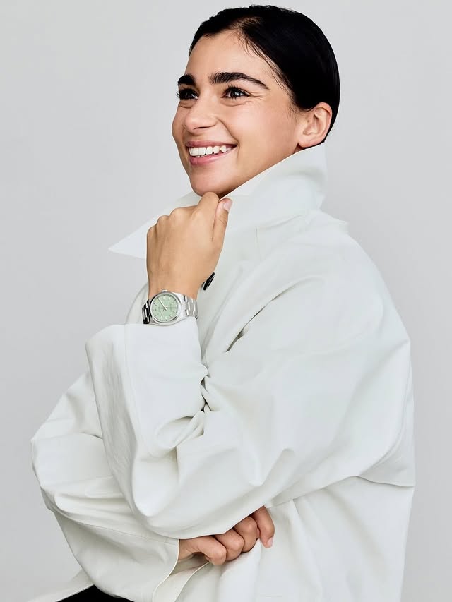 Instagram post by @jamiechadwick for ROLEX. Caption reads: [...] Women of the Year issue with @rolex 🤍💫....